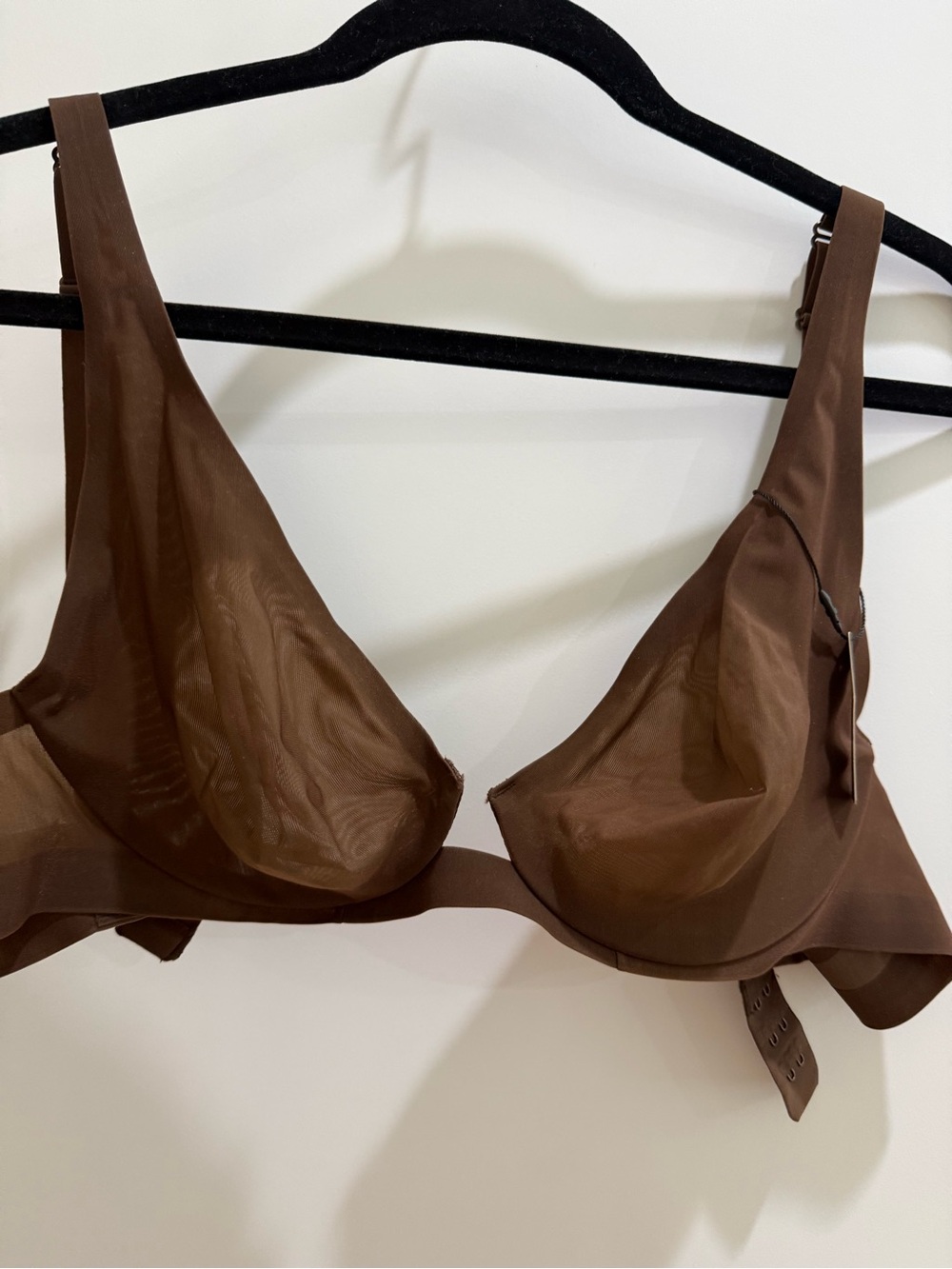 SKIMS Brown Sheer Underwire Bra - Women Intimates & Sleepwear 38B